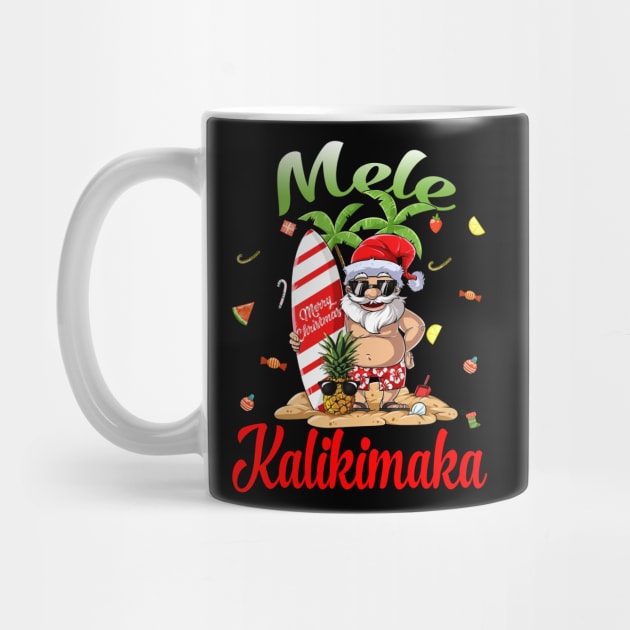 Mele Kalikimaka Christmas Santa Shaka Hawaii by intelus